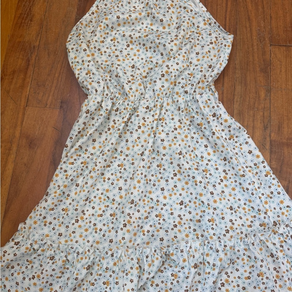 SHEIN Floral Print Sleeveless Dress